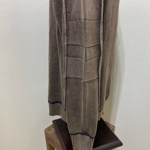 BKE Buckle Sweater Mens Size XL Athletic Fit Long Sleeve Brown 1/4 Zip Pullover - Picture 5 of 8